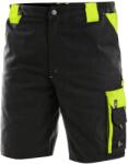 CXS Munkavédelmi rövidnadrág SIRIUS BRIGHTON - Fekete / sárga | 64 (1060-001-802-64)