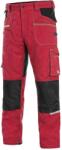 CXS Munkavédelmi deréknadrág CXS STRETCH - Piros / fekete | 62 (1020-027-260-62)