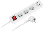 Rebel 3 Plug + 2 USB 5 m Switch (URZ3202-5)