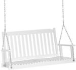 AOSOM Veranda hintaágy kétszemélyes függő hintaszék 117x69x60 cm fa hintapad