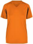 James & Nicholson Női sportos rövid ujjú póló JN316 - Narancssárga / fekete | XS (1-JN316-1692176)