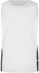 James & Nicholson (Daiber) Férfi sportos trikó JN305 - Fehér / fekete | 3XL (1-JN305-123716)