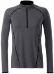Daiber Tricou functional de damă cu mânecă lungă JN497 - Titan / neagră | XS (JN497-1752287)