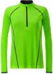 Daiber Tricou functional de damă cu mânecă lungă JN497 - Verde deschis / neagră | M (JN497-1752247)