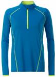 Daiber Tricou functional de damă cu mânecă lungă JN497 - Albastru deschis / galben deschis | XS (JN497-1752239)