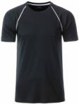 Daiber Tricou funcțional pentru bărbați JN496 - Neagră / albă | XL (JN496-1752159)
