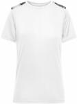 Daiber Tricou sport pentru femei JN523 - Albă / neagră imprimată | L (JN523-1793550)