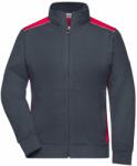Daiber Hanorac fără glugă pentru femei JN869 - Gri închis / roșie | 4XL (JN869-1764248)