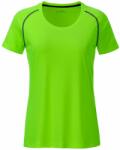 Daiber Tricou funcțional de damă JN495 - Verde deschis / neagră | XL (JN495-1752095)