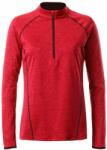 Daiber Tricou functional de damă cu mânecă lungă JN497 - Roșu prespălat / titan | XS (JN497-1752281)