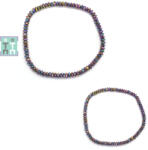  Bratara Hematit Grafitat- Diametru 58 mm - Disc Fatetat - 1, 7-2 x 4 mm - 1 Buc