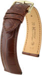 Hirsch Curea maro din piele Hirsch Genuine Alligator L10220719-1 (Piele de aligator) 19 mm