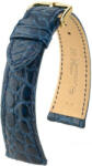 Hirsch Curea albastru închis din piele Hirsch Regent M 04107189-1 (Piele de aligator) Hirsch Selection 18 mm