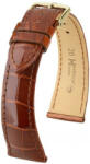 Hirsch Curea maro din piele Hirsch London M 04207170-1 (Piele de aligator) Hirsch Selection 18 mm