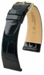 Hirsch Curea neagră din piele Hirsch Prestige M 02307150-1 (Piele de aligator) Hirsch Selection 14 mm (spona 12mm)