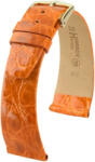 Hirsch Curea din piele portocaliu închis Hirsch Prestige L 02208076-1 (Piele de crocodil) Hirsch Selection 20 mm