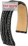 Hirsch Curea neagră din piele Hirsch Navigator 07005450-0 (Piele de rechin) Hirsch Selection 20 mm (spona 18 mm)