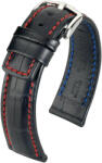 Hirsch Curea neagră din piele Hirsch Grand Duke L 02528050-2 (Piele de vițel) 22 mm
