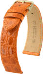 Hirsch Curea din piele portocaliu închis Hirsch Genuine Croco M 18900876-1 (Piele de crocodil) Hirsch selection 14 mm