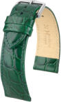 Hirsch Curea verde din piele Hirsch Crocograin M 12302840-2 (Piele de vițel) 20 mm