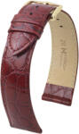 Hirsch Curea vișinie din piele Hirsch Crocograin M 12302860-1 (Piele de vițel) 16 mm
