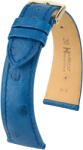 Hirsch Curea albastră din piele Hirsch Massai Ostrich L 04362085-1 (Piele de ștruț) Hirsch selection 19 mm