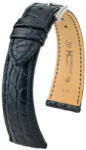 Hirsch Curea neagră din piele Hirsch Regent L 04107059-2 (Piele de aligator) 20 mm