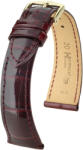 Hirsch Curea vișinie din piele Hirsch London L 04307060-1 (Piele de aligator) Hirsch selection 18 mm