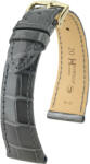 Hirsch Curea gri din piele Hirsch London M 04307130-1 (Piele de aligator) Hirsch selection 14 mm