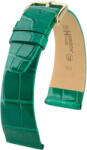 Hirsch Curea verde din piele Hirsch Prestige M 02207140-1 (Piele de aligator) Hirsch Selection 14 mm (spona 10mm)