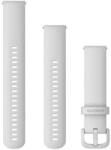 Garmin Curea Garmin Quick Release 20mm, silicon alb, cataramă alb (Venu, Venu Sq, Venu 2 plus) + partea extinsă