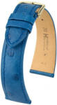 Hirsch Curea albastră din piele Hirsch Massai Ostrich L 04262085-1 (Piele de ștruț) Hirsch Selection 18 mm