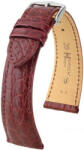 Hirsch Curea vișinie din piele Hirsch Regent M 04107169-2 (Piele de aligator) Hirsch Selection 18 mm
