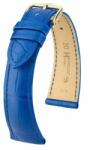 Hirsch Curea albastră din piele Hirsch London L 04207085-1 (Piele de aligator) Hirsch Selection 21 mm