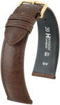 Hirsch Curea maro închis din piele Hirsch Camelgrain M 01009115-1 (Piele de vițel) 18 mm