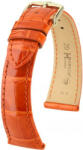 Hirsch Curea portocalie din piele Hirsch London M 04207177-1 (Piele de aligator) Hirsch Selection 18 mm