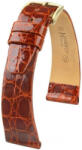 Hirsch Curea maro din piele Hirsch Prestige L 02208070-1 (Piele de crocodil) Hirsch Selection 17 mm