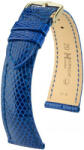 Hirsch Curea albastră din piele Hirsch London L 04266085-1 (Piele de șopârlă) Hirsch Selection 21 mm
