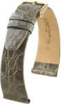 Hirsch Curea gri din piele Hirsch Prestige L 02208030-1 (Piele de crocodil) Hirsch Selection 18 mm