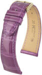 Hirsch Curea mov din piele Hirsch London L 04207087-1 (Piele de aligator) Hirsch Selection 18 mm