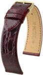 Hirsch Curea vișinie din piele Hirsch Genuine Croco L 01808060-1 (Piele de crocodil) Hirsch Collection 20 mm