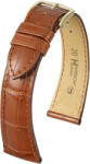 Hirsch Curea maro din piele Hirsch London L 04307079-1 (Piele de aligator) 19 mm