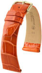 Hirsch Curea portocalie din piele Hirsch Prestige L 02207077-1 (Piele de aligator) Hirsch Selection 19 mm