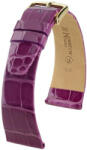 Hirsch Curea mov din piele Hirsch Prestige M 02307187-1 (Piele de aligator) Hirsch Selection 14 mm (spona 12mm)