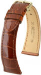 Hirsch Curea maro din piele Hirsch London L 04207070-1 (Piele de aligator) Hirsch Selection 22 mm