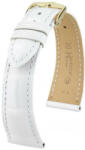 Hirsch Curea albă din piele Hirsch London L 04207000-1 (Piele de aligator) Hirsch Selection 18 mm (spona 16mm)