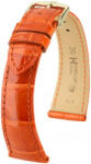 Hirsch Curea portocalie din piele Hirsch London L 04207077-1 (Piele de aligator) Hirsch Selection 22 mm