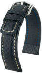 Hirsch Curea neagră din piele Hirsch Carbon XL 02592250-2 (Piele de vițel) 22 mm