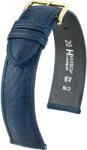 Hirsch Curea albastru închis din piele Hirsch Camelgrain M 01009180-1 (Piele de vițel) 14 mm