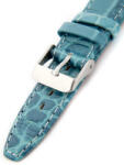 Mavex Curea albastră din piele pentru ceas damă W-309-J2 36 mm